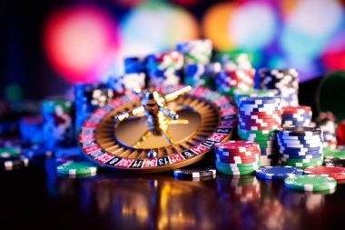 Professional live-dealer studio at dunia77 slot with multiple roulette tables and HD production setup