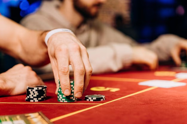 Professional live-dealer studio at dunia77 slot with HD cameras and multiple table stations